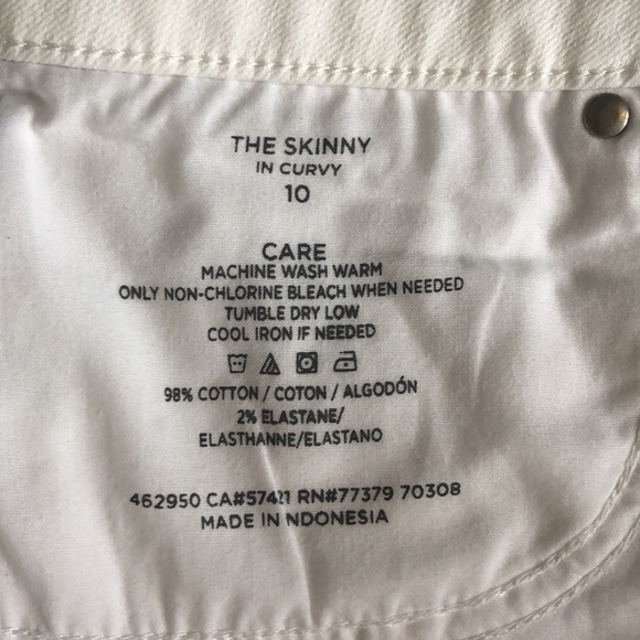 Ann Taylor THE SKINNY IN CURVY White Jean
Size 10 - Picture 8 of 9